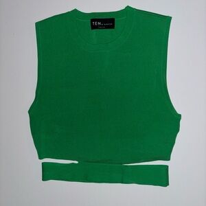 Aritzia Vibrant Green Crop Top